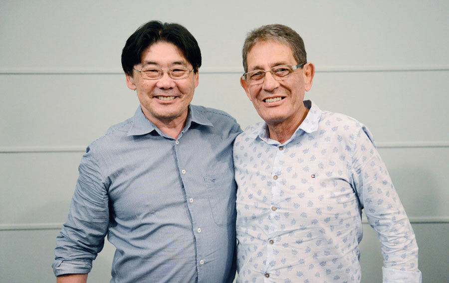 Luiz Iwashita e Carlos Kussumoto participam do credenciamento técnico da Federação Paulista de Judô