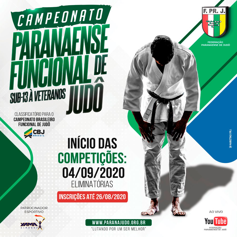 Campeonato Paranaense de Judô Funcional inicia nesta semana