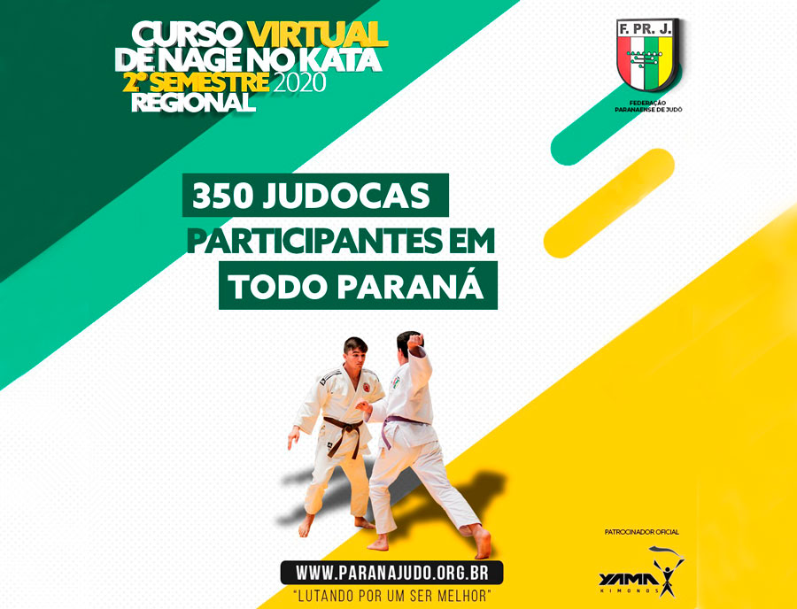 Curso Regional de Nage-no-kata virtual contou com a participação de 350 judocas em todo o Paraná