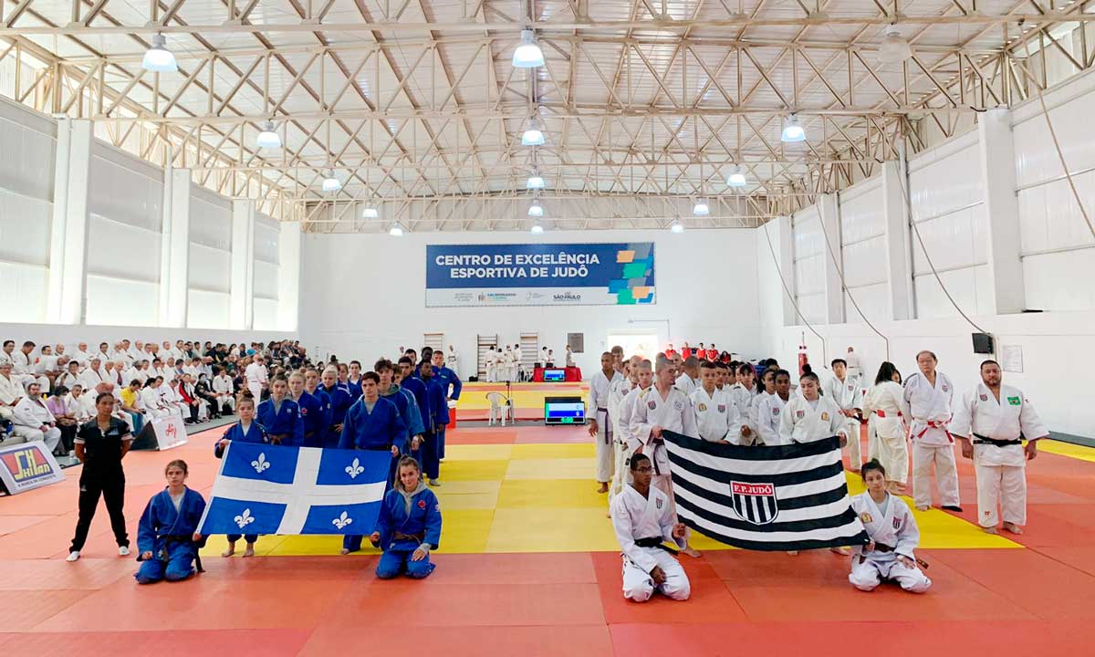Treinamento de campo com atletas de Quebec atrai cerca de 450 judocas a São Bernardo