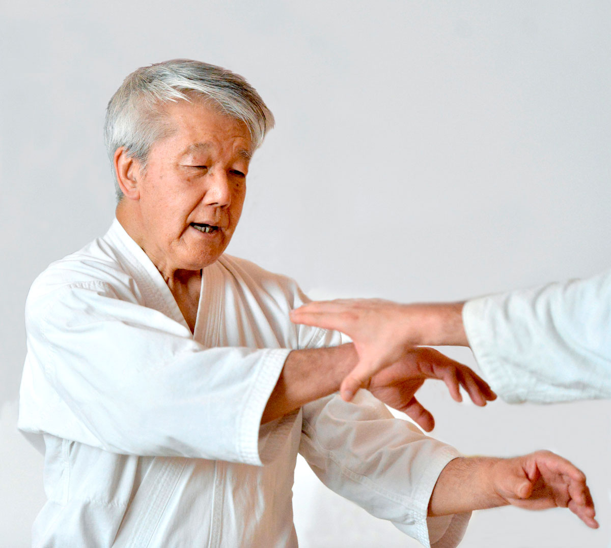 Carismático, shihan Hiroshi Ikeda ministra seminário para 120 aikidocas no Instituto Takemussu