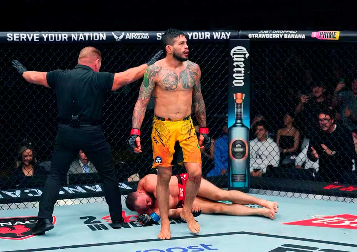Lutador mostra estrago causado por brasileiro no UFC
