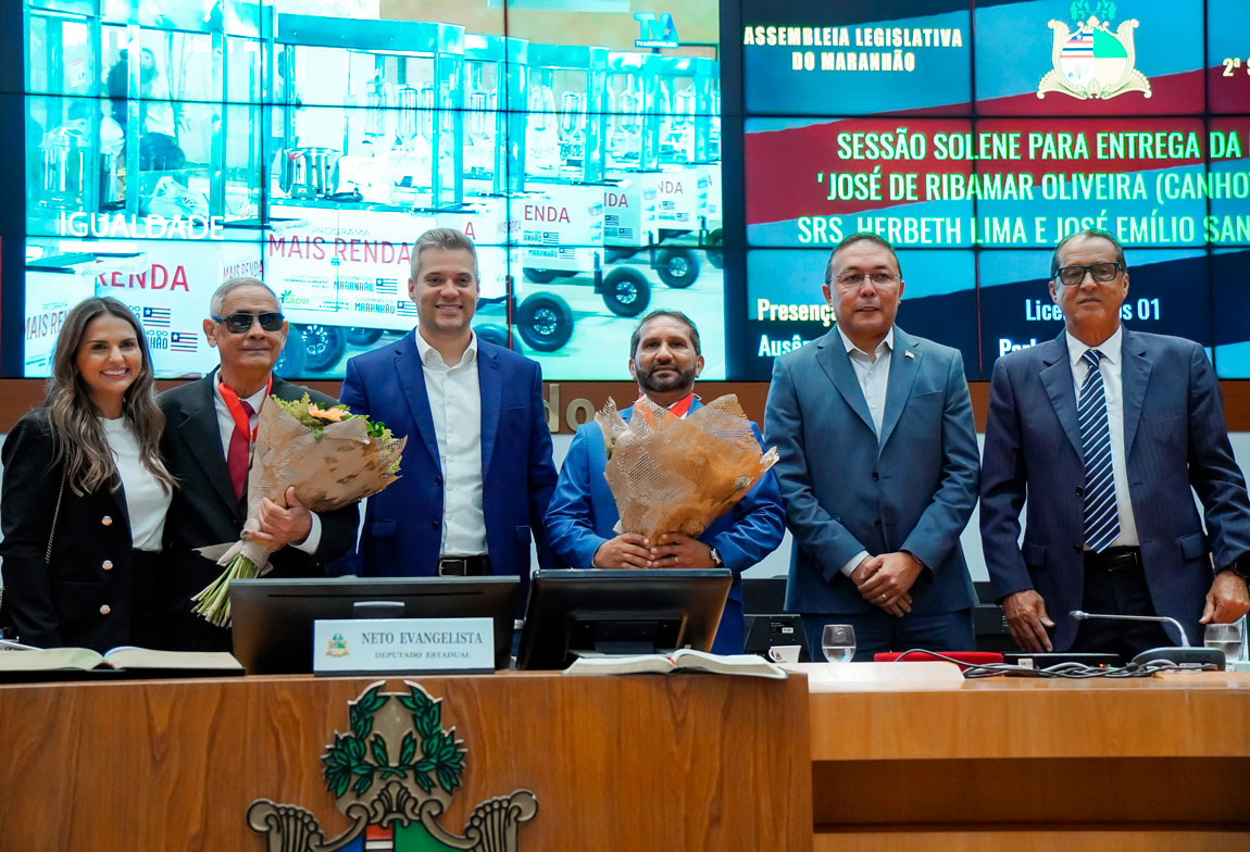 Assembleia Legislativa do Maranhão entrega medalha Canhoteiro aos desportistas Emílio Moreira e professor Betinho