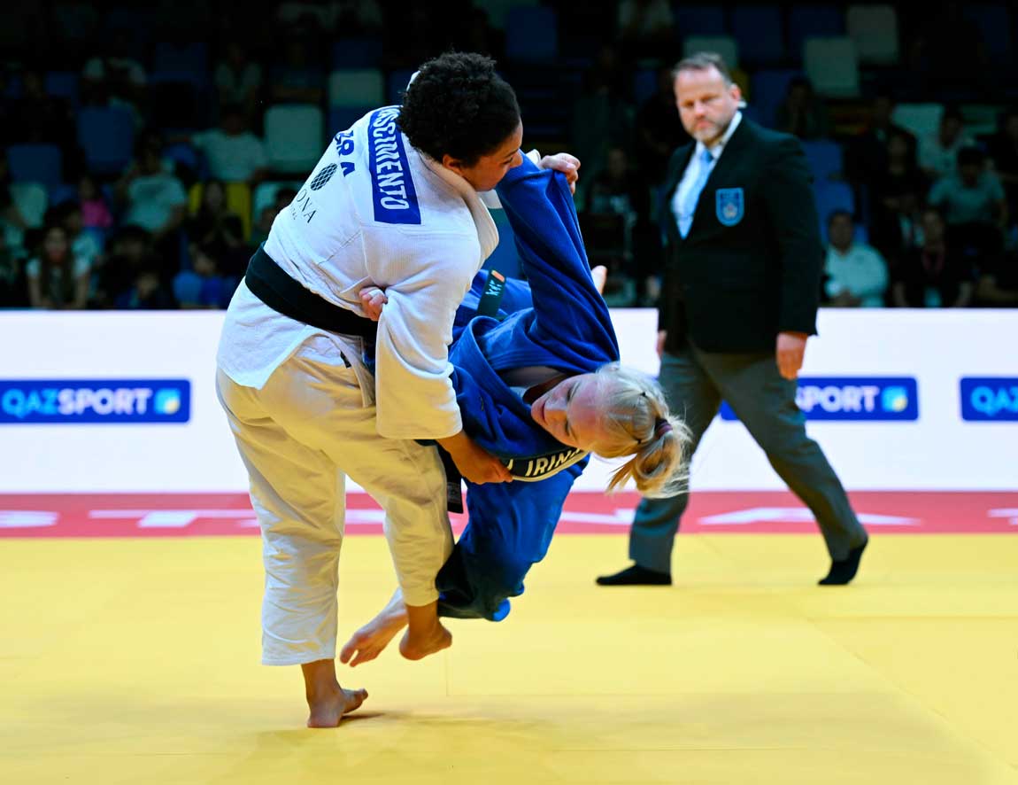 Judô feminino do Brasil brilha em Astana com três bronzes no primeiro dia do Grand Slam