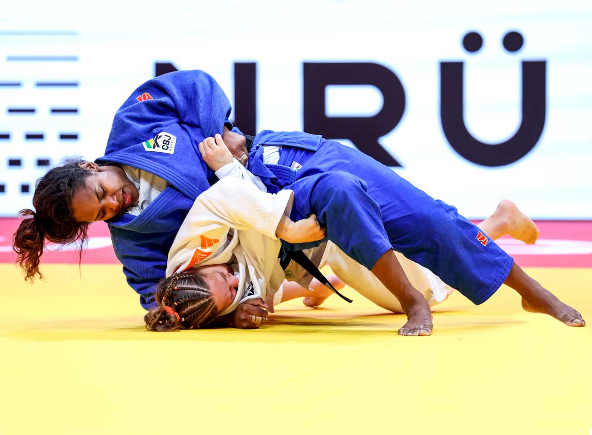 Brasil flerta com dobradinha histórica no Mundial de Judô, mas termina o quarto dia com dois quintos lugares