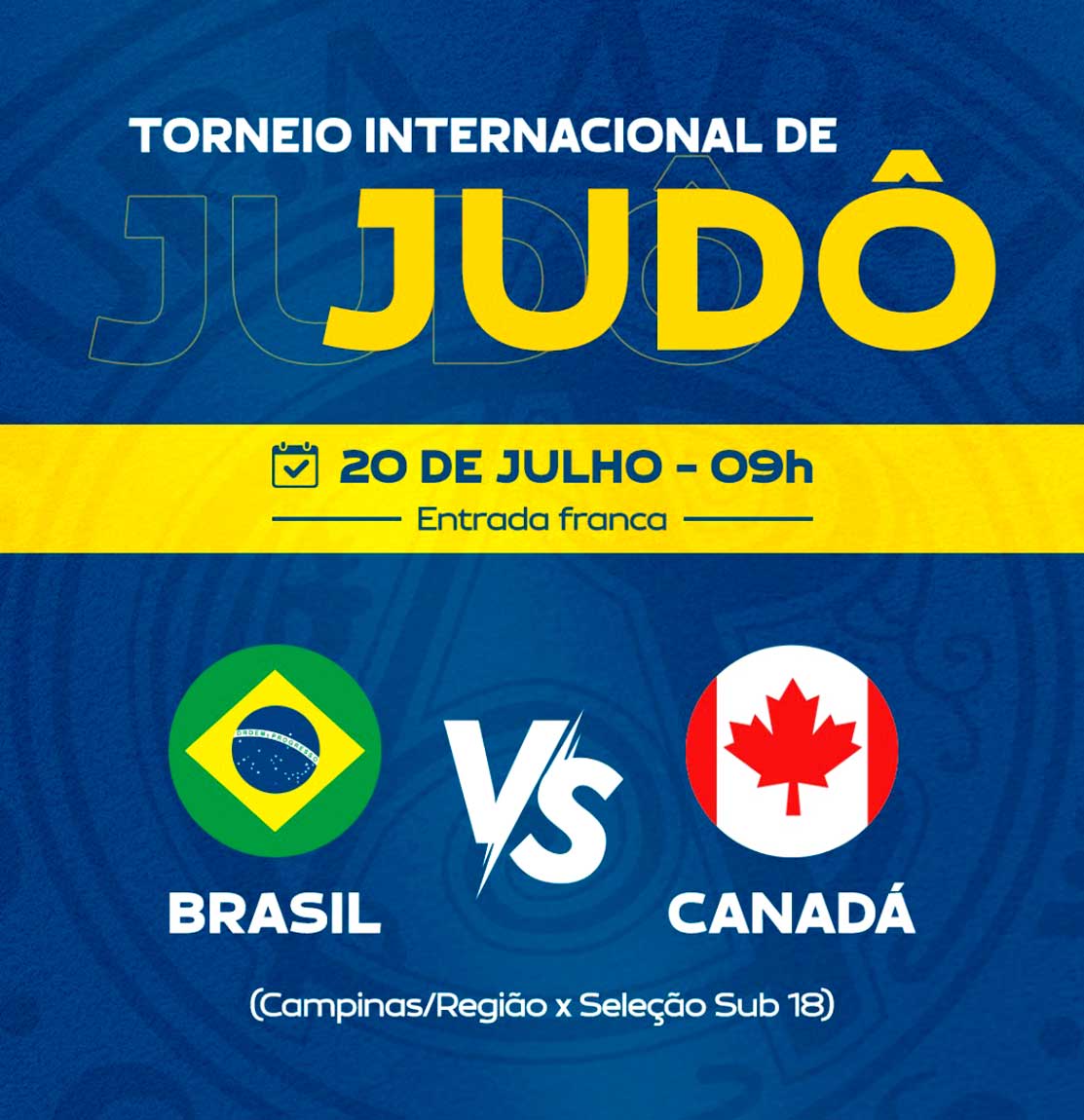 Campinas recebe delegação canadense para intercâmbio técnico e Torneio Internacional de Judô