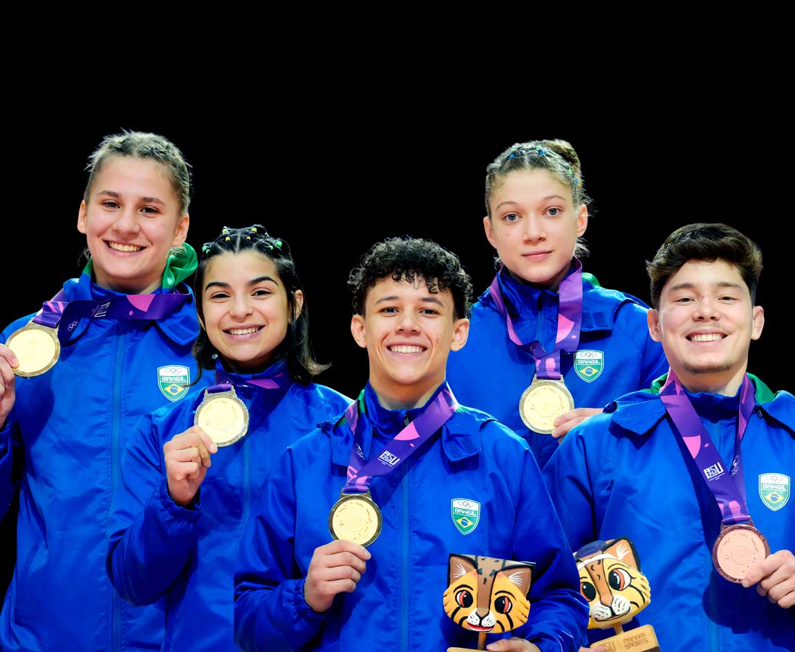 Com quatro ouros e um bronze, judô do Brasil estreia nos Jogos Pan-Americanos Júnior com 100% de aproveitamento