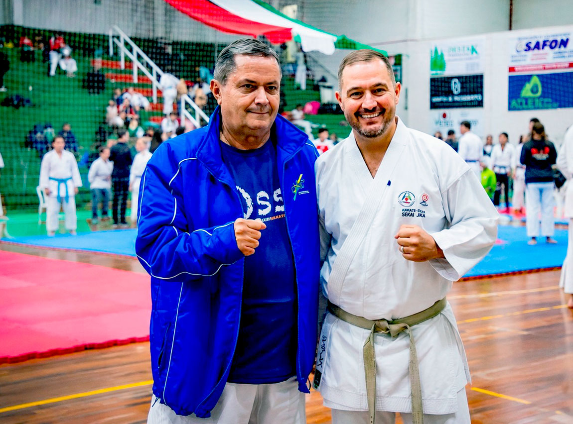 Paulo Uchoa enaltece projetos sociais do Sul e vê novo momento para o karatê tradicional do Brasil