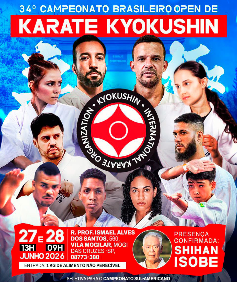 Com a presença de Seiji Isobe, Mogi das Cruzes recebe Campeonato Brasileiro de Karatê Kyokushin neste fim de semana