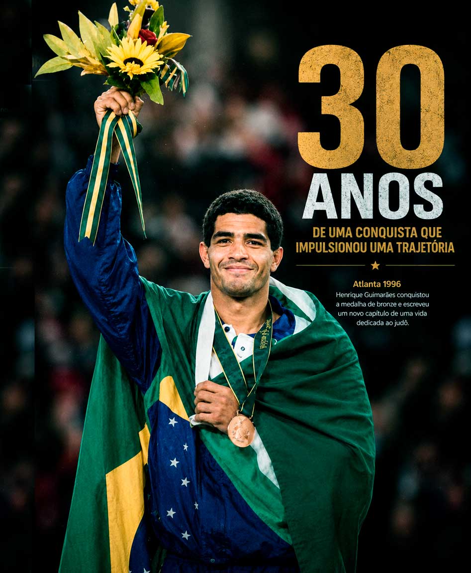 30 anos do bronze olímpico: Henrique Guimarães construiu uma trajetória dedicada ao judô