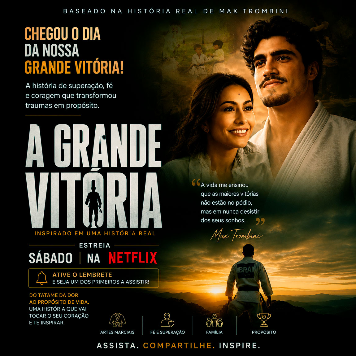 História de Max Trombini ganha novo alcance com estreia de A Grande Vitória na Netflix