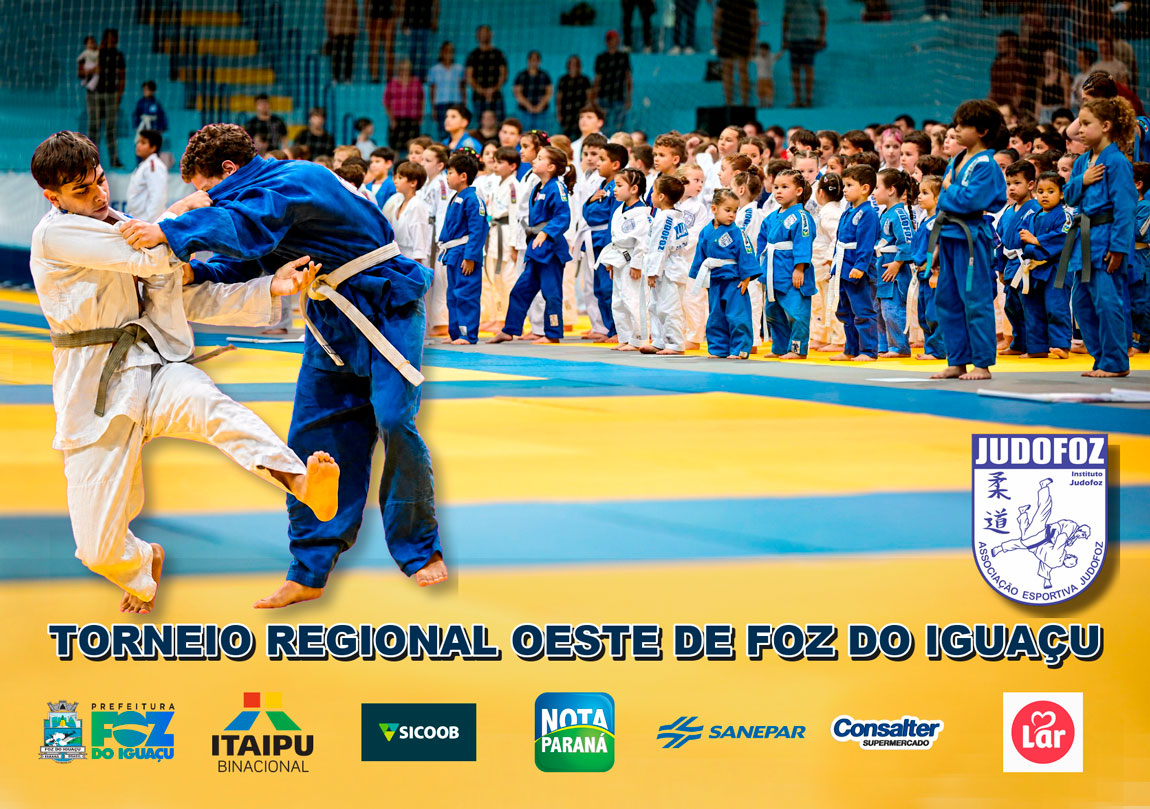 Torneio Regional Oeste reúne 984 atletas e confirma Foz do Iguaçu como potência do judô paranaense