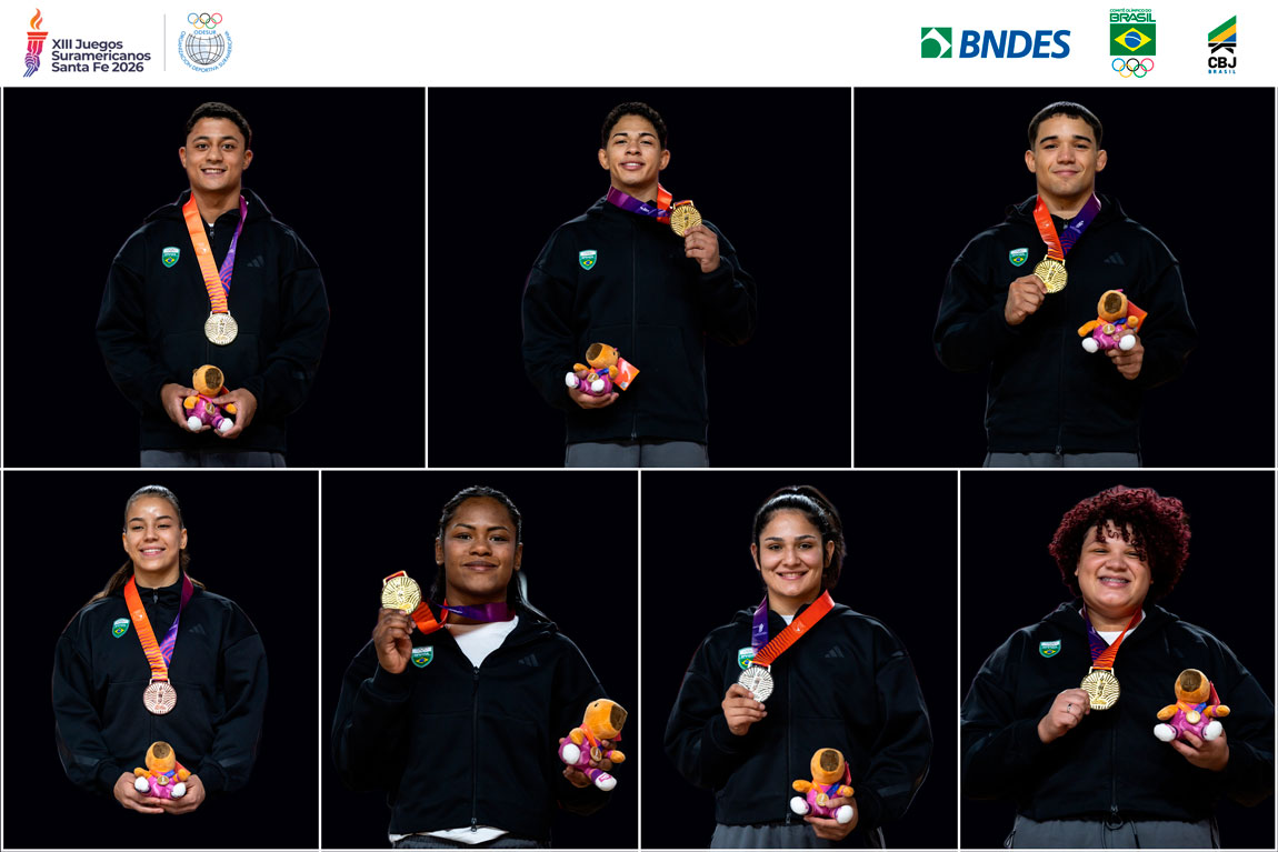 Com 100% de aproveitamento, judô brasileiro abre Jogos Sul-Americanos Santa Fé 2026 com cinco ouros, uma prata e um bronze