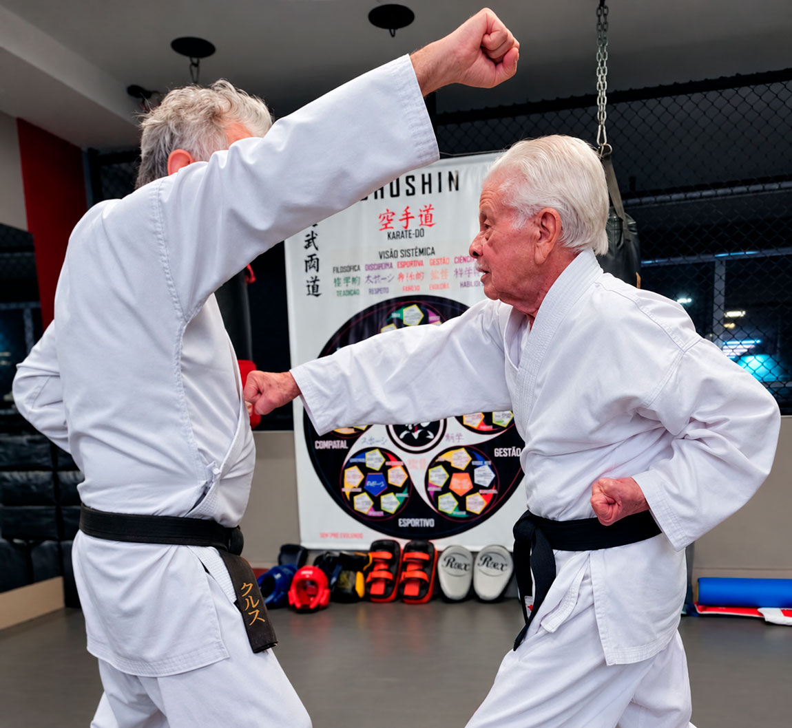 Aos 94 anos, José Silva revela o potencial terapêutico e a qualidade de vida obtida com o karatê