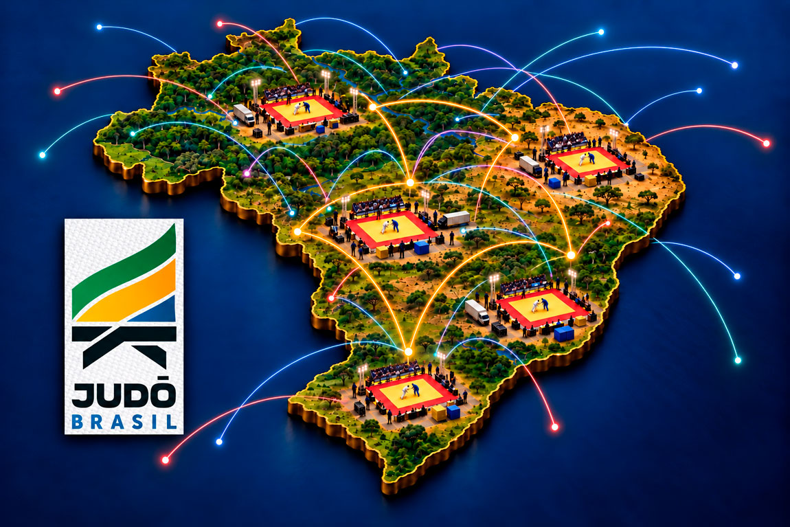 O judô cruza o Brasil: a estratégia da CBJ para distribuir oportunidades e deixar estrutura nos estados